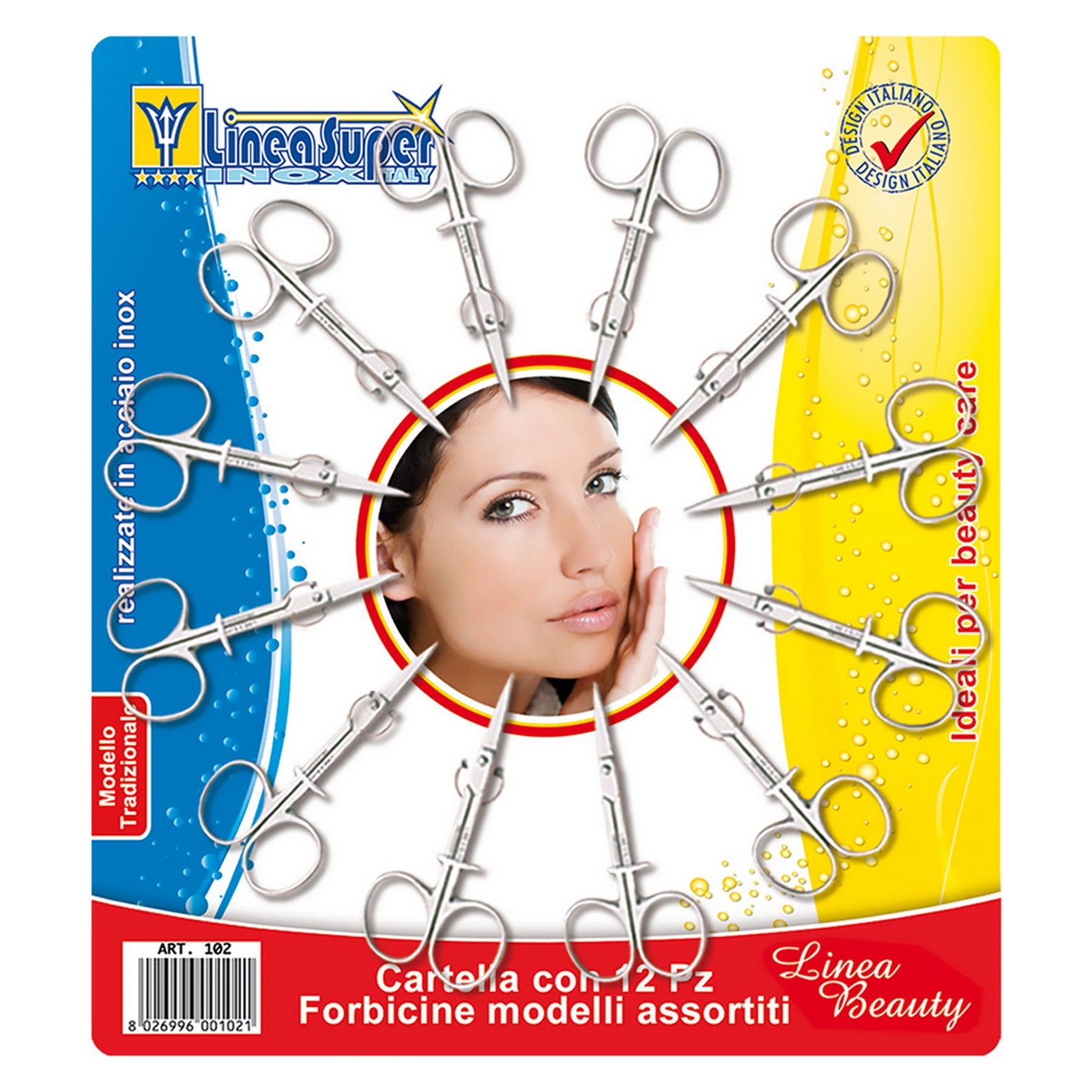 cf cartella forbici manicure cf. 12 pz cod:ferx.802462nlm