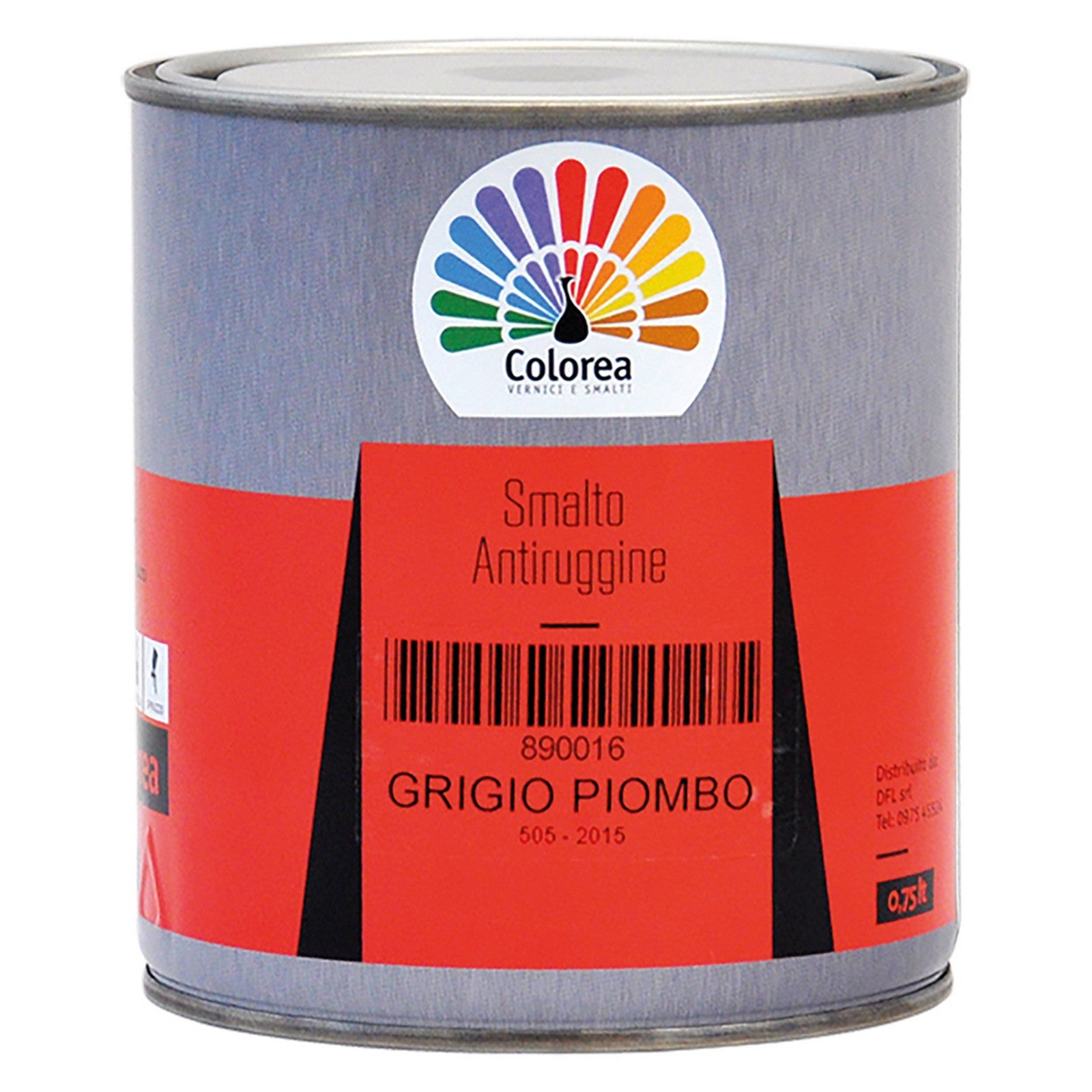 2pz smalto antiruggine 'colorea' lt. 2,5 grigio argento cod:ferx.890032nlm