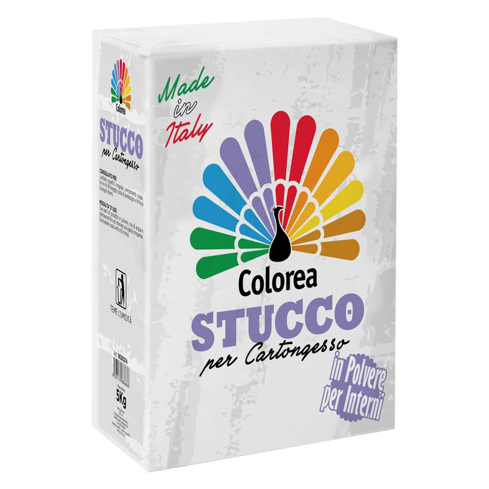 4pz stucco in polvere per cartongesso 'colorea' kg. 5 cod:ferx.9026274nlm