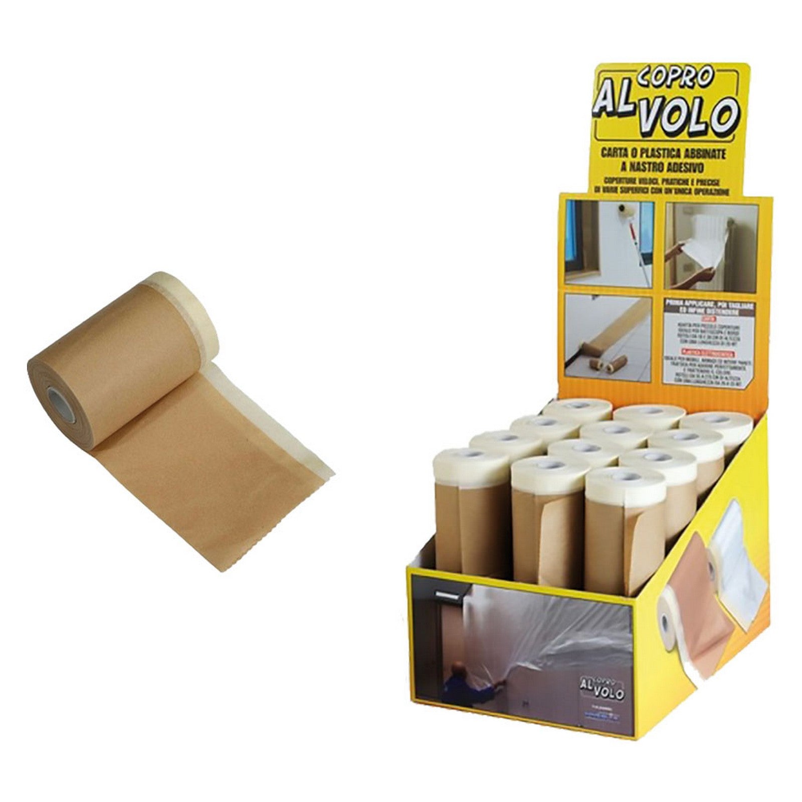 1 pz carta per mascheratura 'copro al volo' cm 18 x 20 mt cod:ferx.9027250nlm