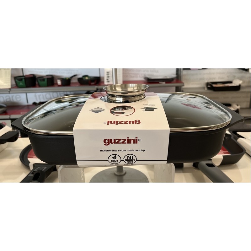 COOK&SPACE ROSTIERA BASSA CON COPERCHIO 41X26 CM. GUZZINI
