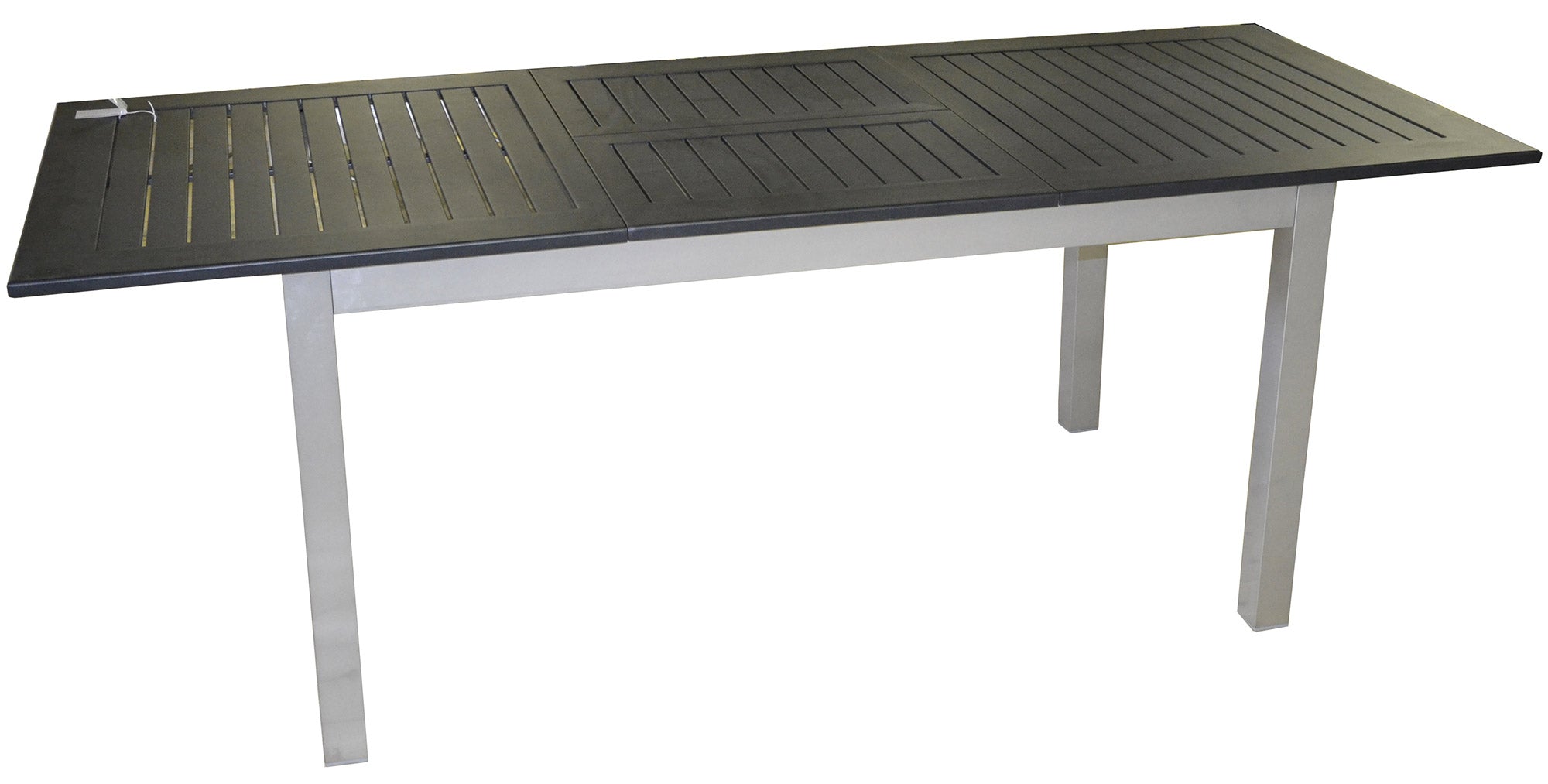 Tavolo Allungabile da Giardino in Alluminio Vorghini Ravello Nero e Argento