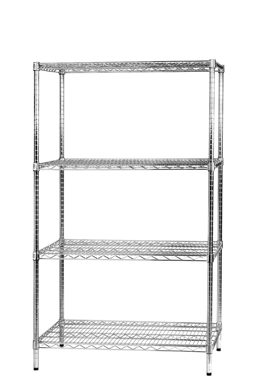 Scaffale 4 Ripiani 90x60x160 cm in Metallo Cromato Tosini