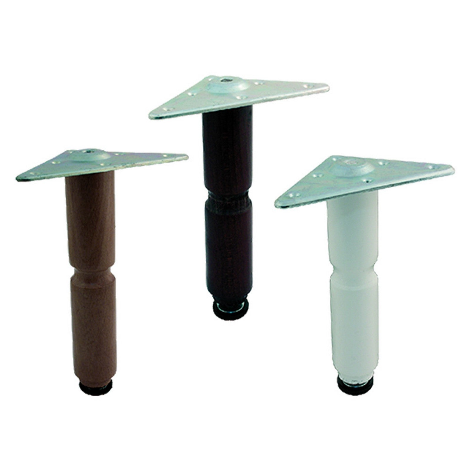 4pz piedino per mobili cm 10 noce cod:ferx.310286nlm