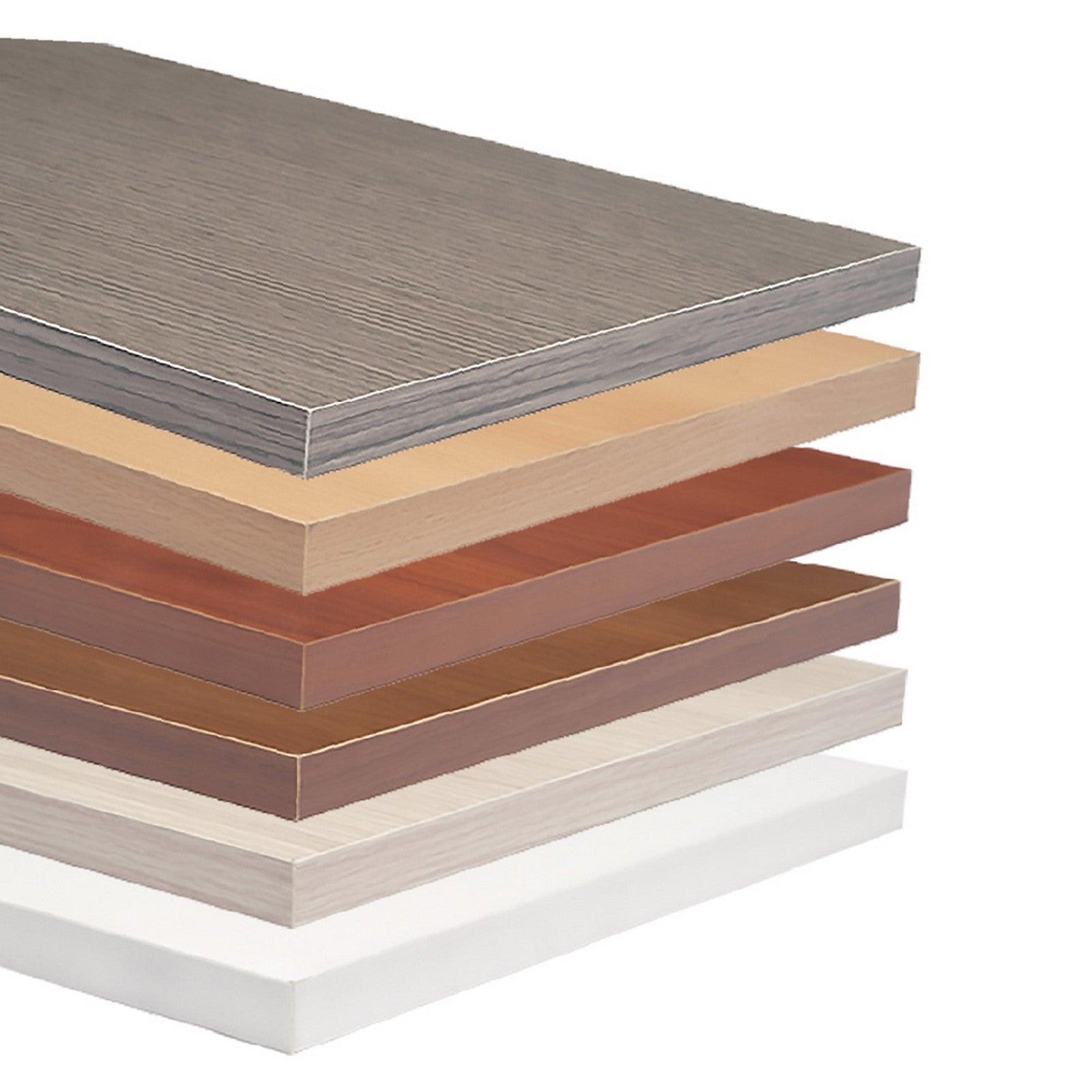 5pz mensola in truciolare 'ecopan' 60 x 40 x 1,8 - acero cod:ferx.3122232nlm