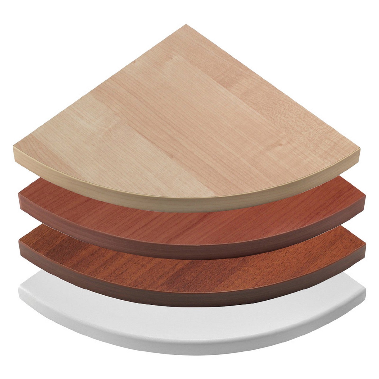 5pz mensola in truciolare ad angolo 'ecopan angolo' 25 x 25 x 1,8 - ciliegio cod:ferx.3122374nlm