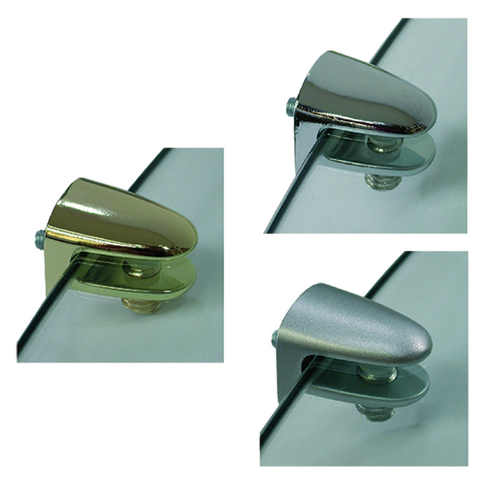 25pz morsetto reggicristallo ottone lucido cod:ferx.308520nlm