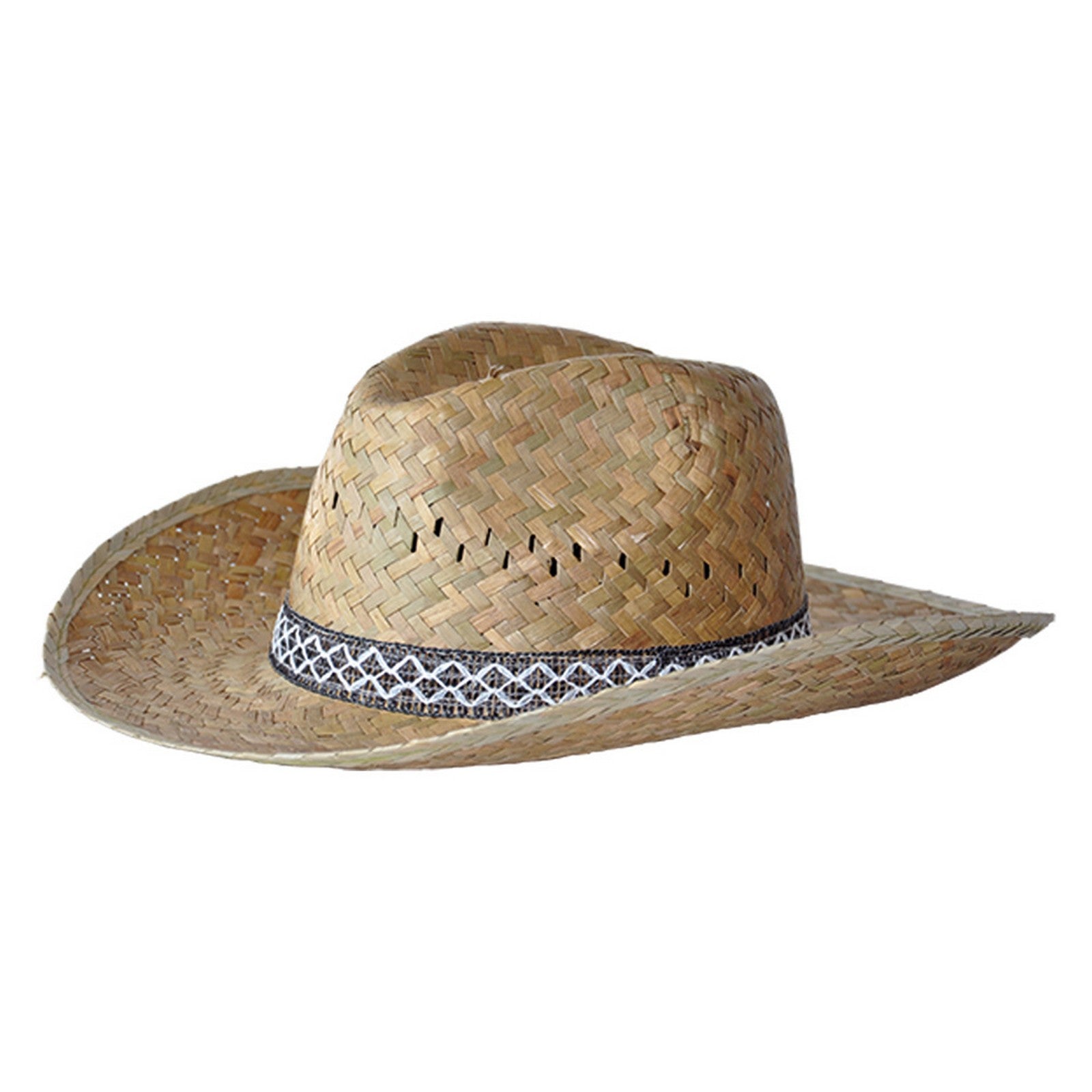 12pz cappello in paglia 'cowboy' taglia 56 cod:ferx.620103nlm