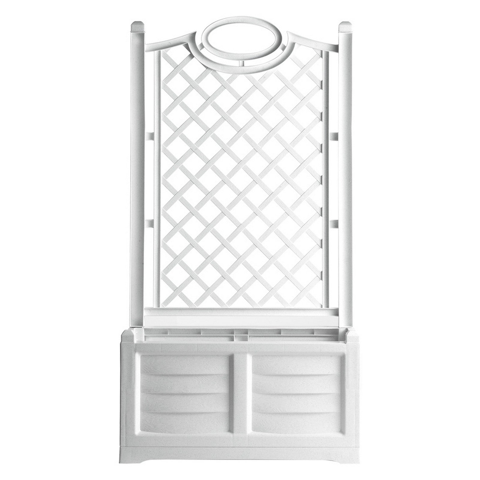 fioriera pvc rettangolare 'separe'' colore cappuccino cod:ferx.6125063nlm