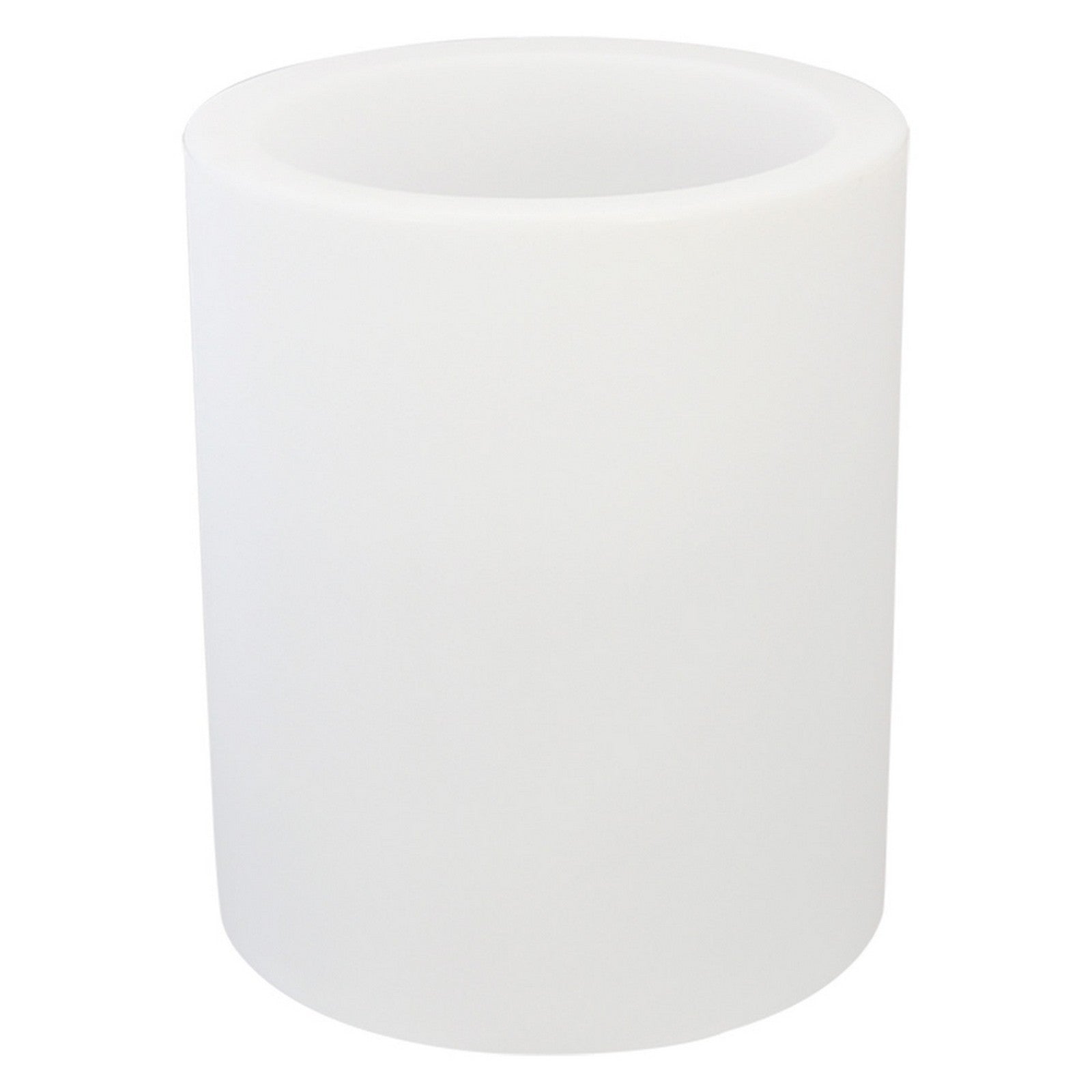 vaso tondo ''venusio lamp'' øcm 40xh.50 lt.16 ghiac./luce bia. cod:ferx.6126780nlm