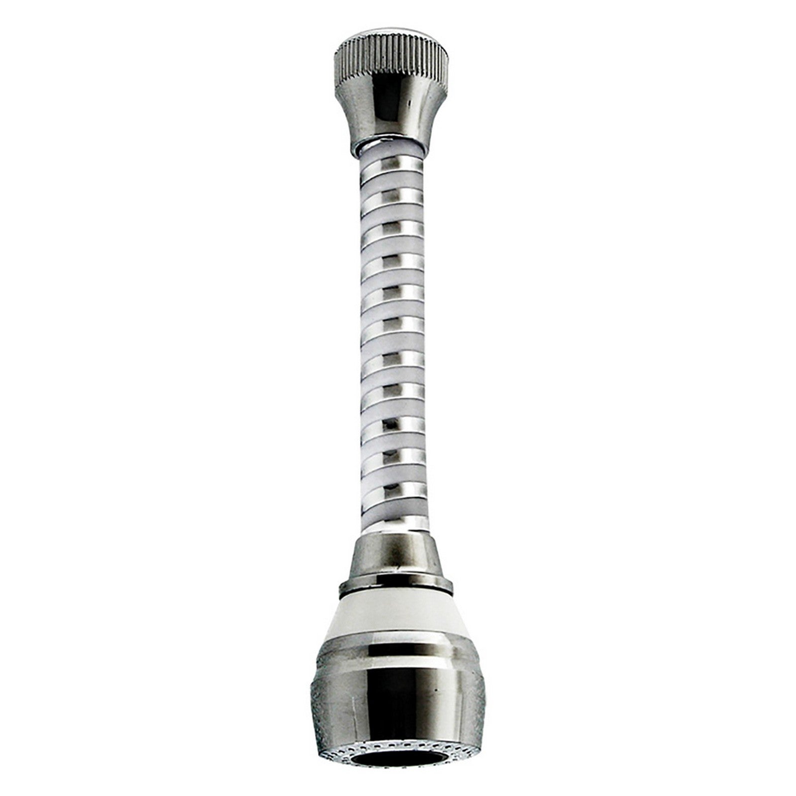 aeratore a snodo flessibile bimateriale lungo 2 getti cod:ferx.2076430nlm