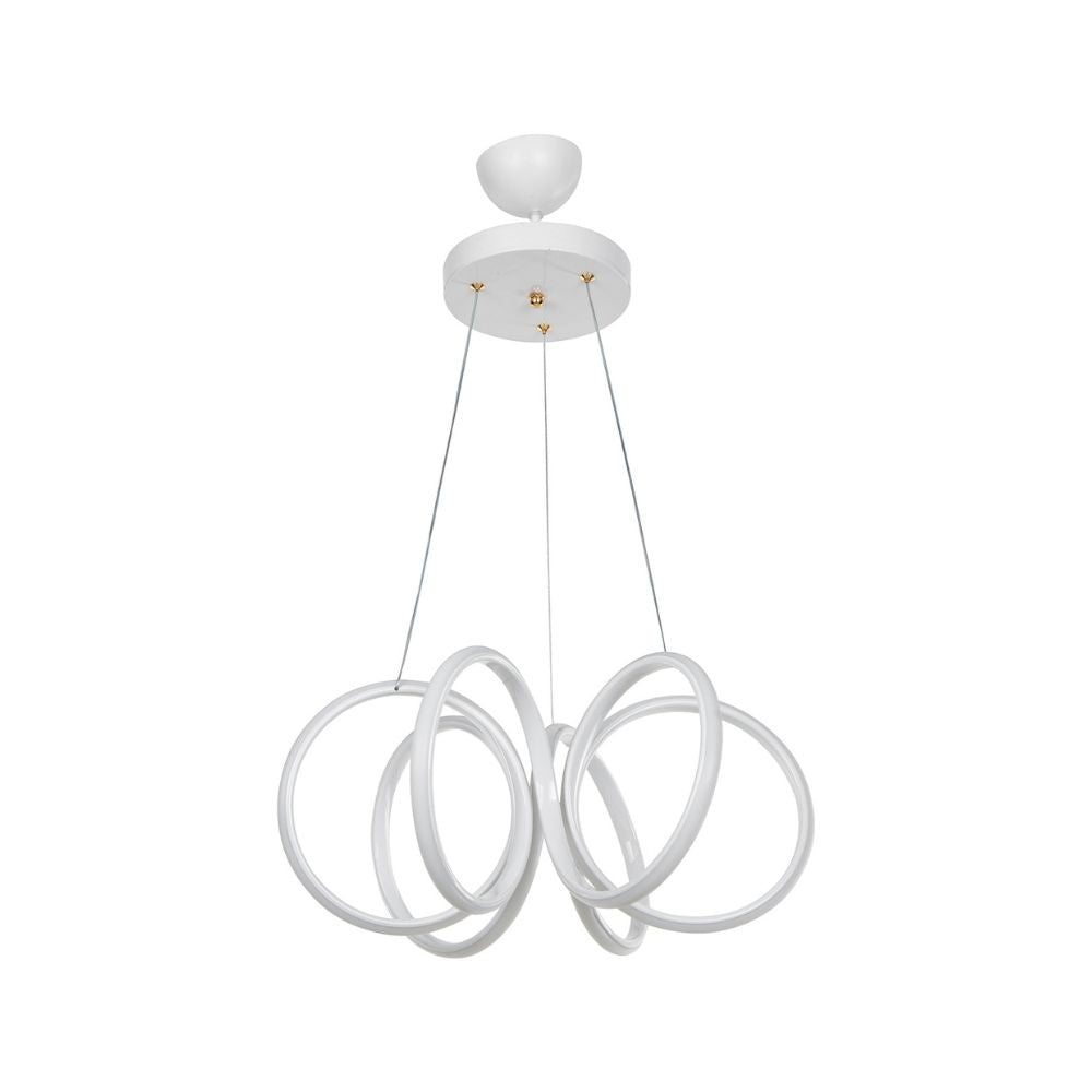 Lampada a sospensione LED forma spirale Ilya MDL4439 colore bianco