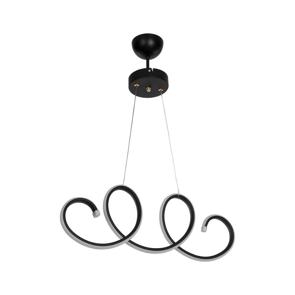 Lampada a sospensione LED forma spirale Afra MDL4441 colore nero