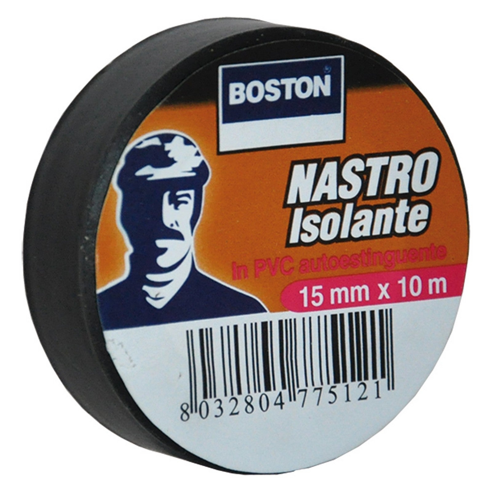 10pz nastro isolante mm. 15 x 10 mt - rosso cod:ferx.9003240nlm