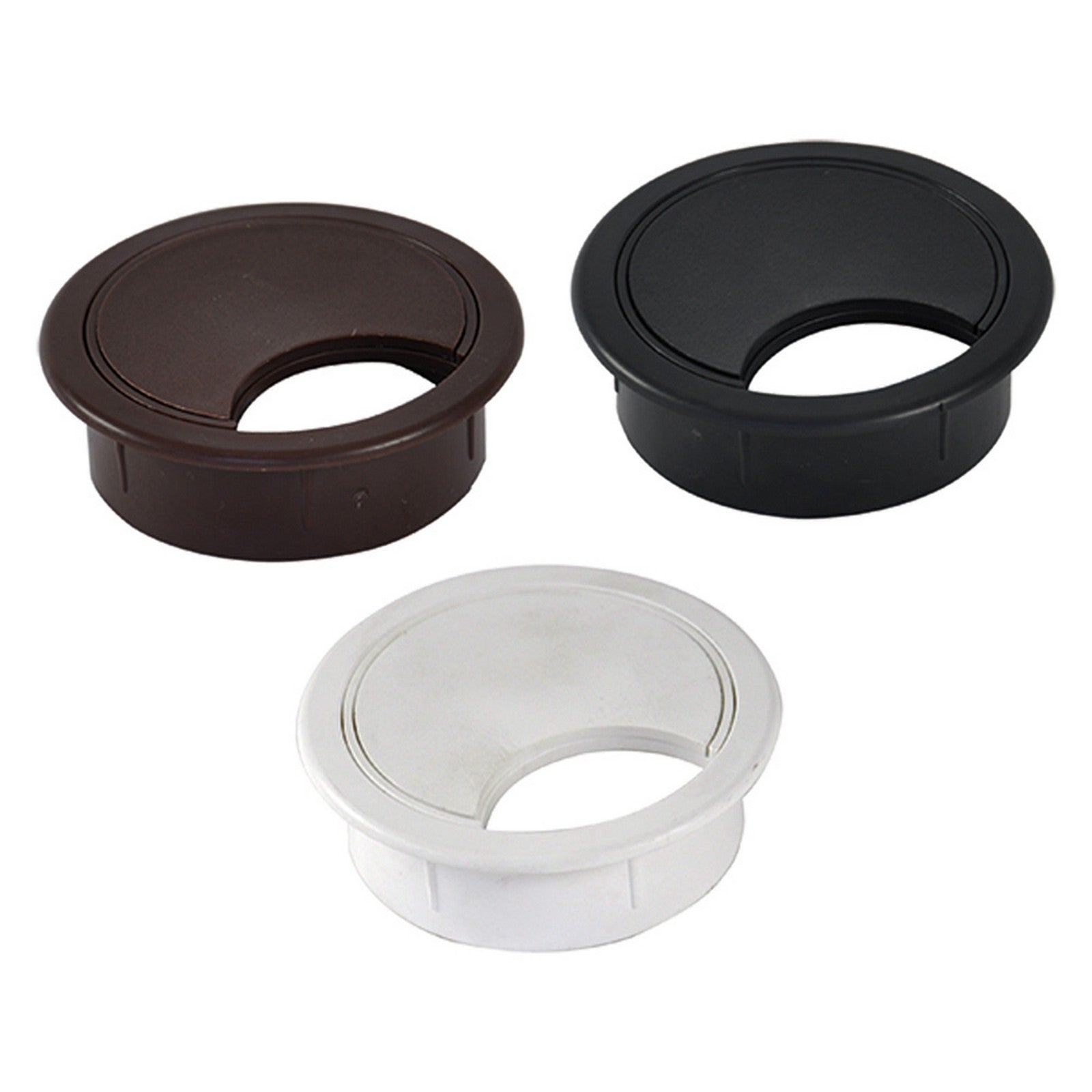 tappo passacavi per scrivania ømm 60 - colore nero cod:ferx.406746nlm