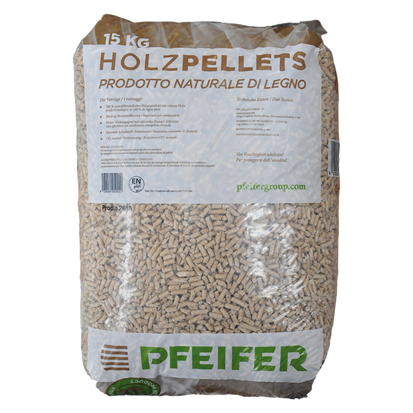 cf pellet cf. da kg 15 certificato din-plus cod:ferx.700882nlm