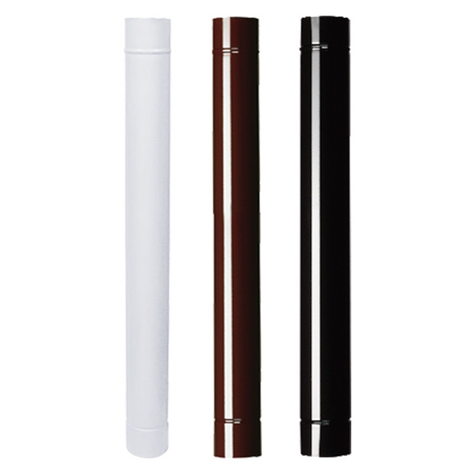 tubo smaltato per stufe cm 100 ø 10 marrone cod:ferx.701440nlm