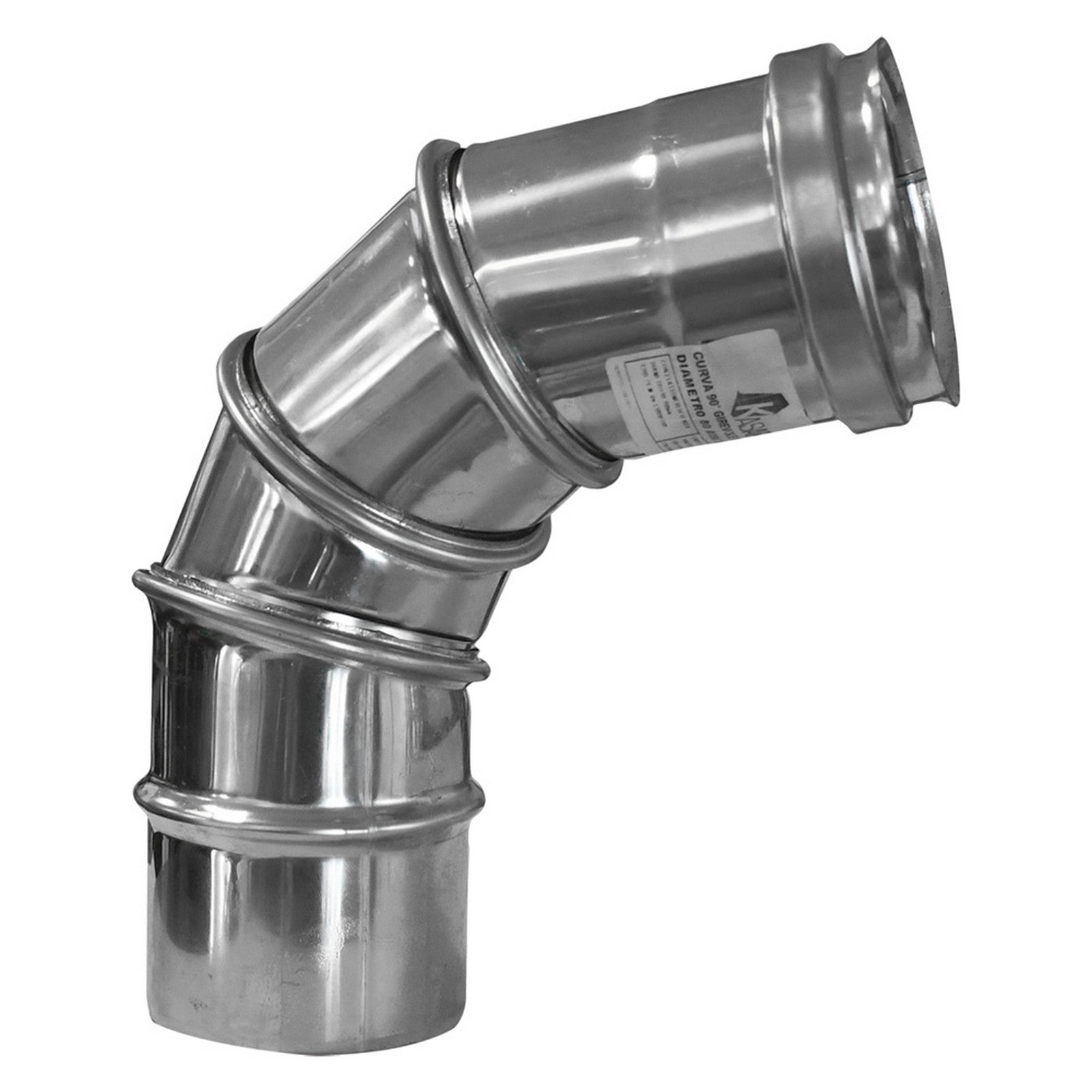 gomito a 90â° girevole ø cm 8 cod:ferx.7025700nlm