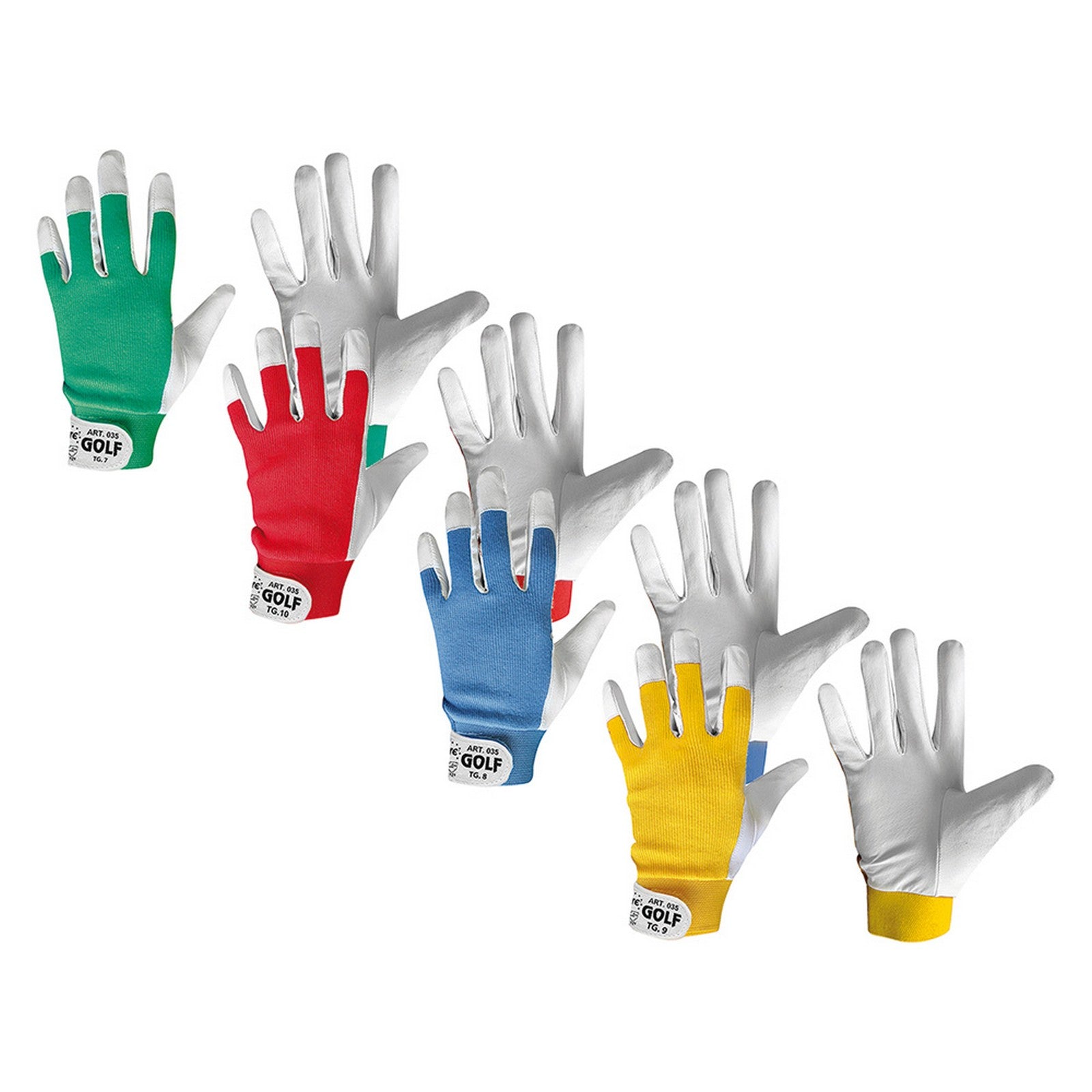 12coppie guanti fiore maialino 'ball' tg. 8 col blu cod:ferx.106743nlm