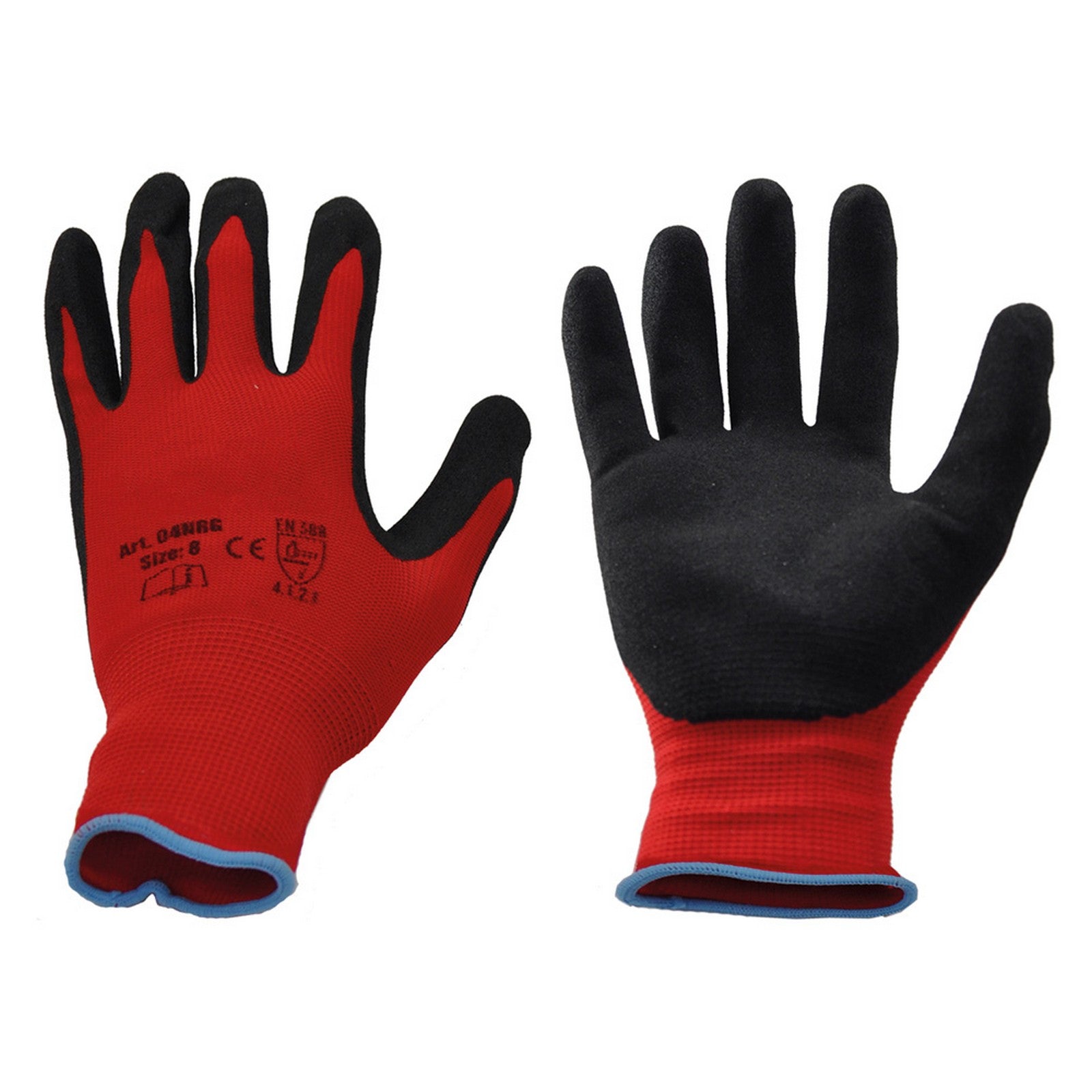 12coppie guanti nylon / nitrile tg. 7 cod:ferx.1067770nlm