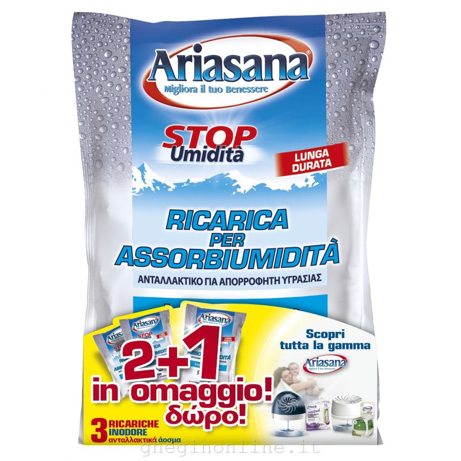 Ariasana ricarica inodore 2+1 busta 450 g