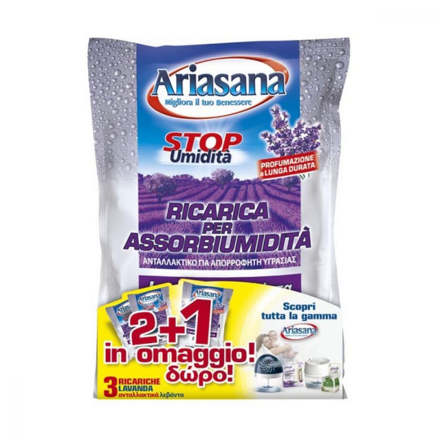 Ariasana ricarica lavanda 2+1 busta 450 g