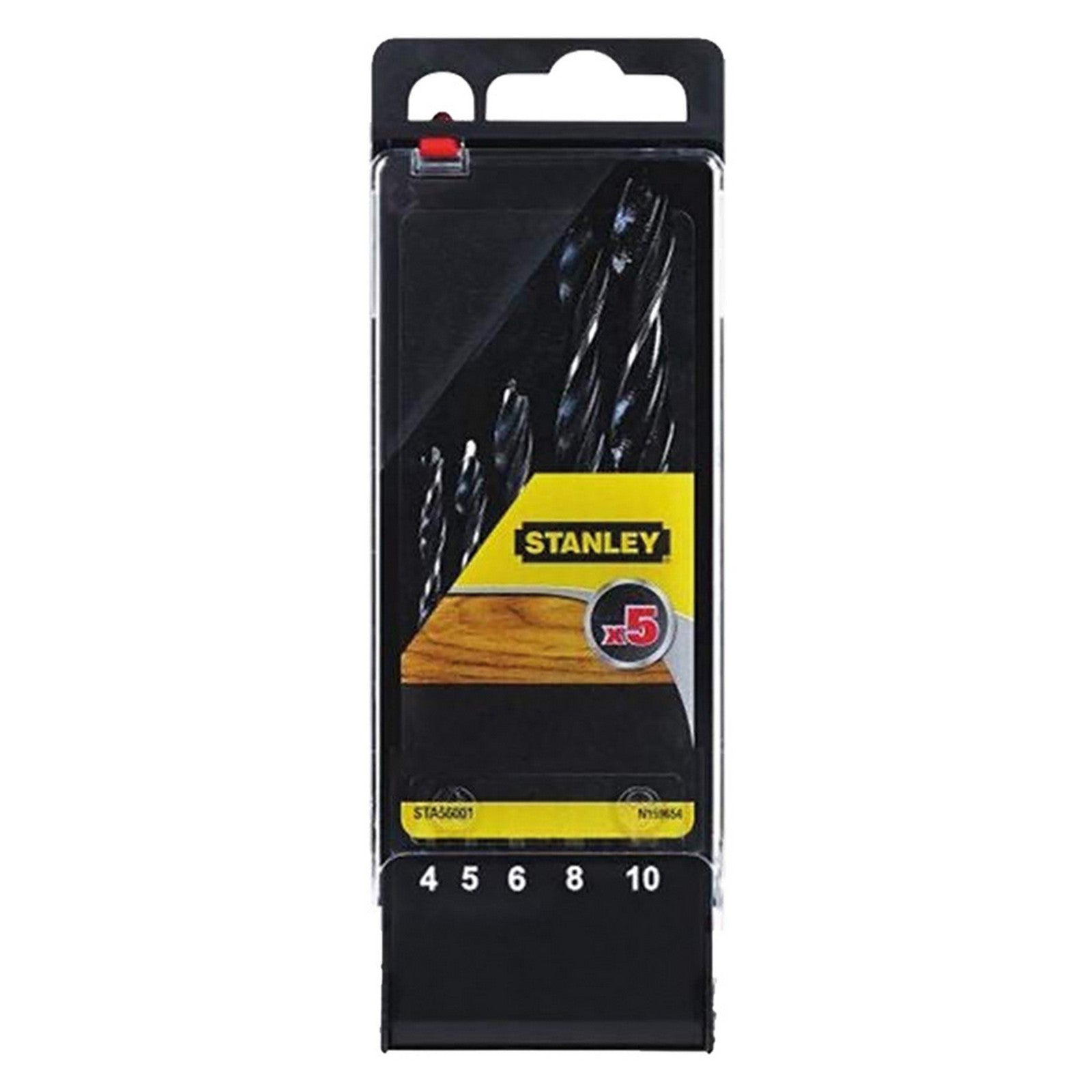 cf punta elicoidale per legno in set set 5 pz (da mm 4 a 10) cod:ferx.5500297nlm