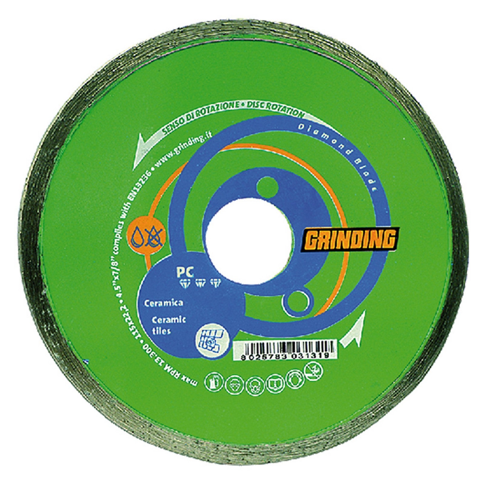 disco diamantato ø 115 x 1,6 codice 501154 cod:ferx.501154nlm