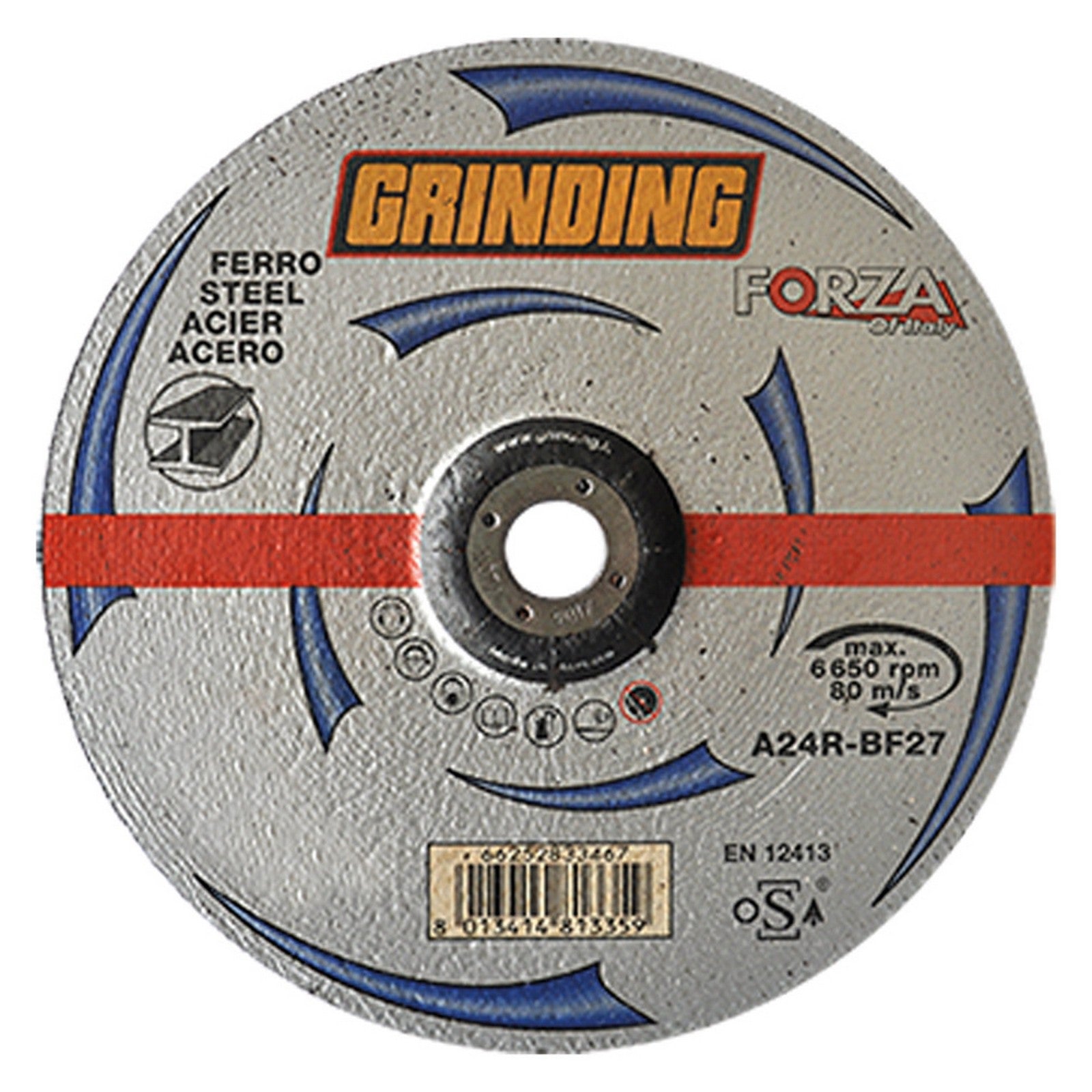 10pz mola abrasiva da sbavo ø 125 x 6,0 cod:ferx.5011072nlm