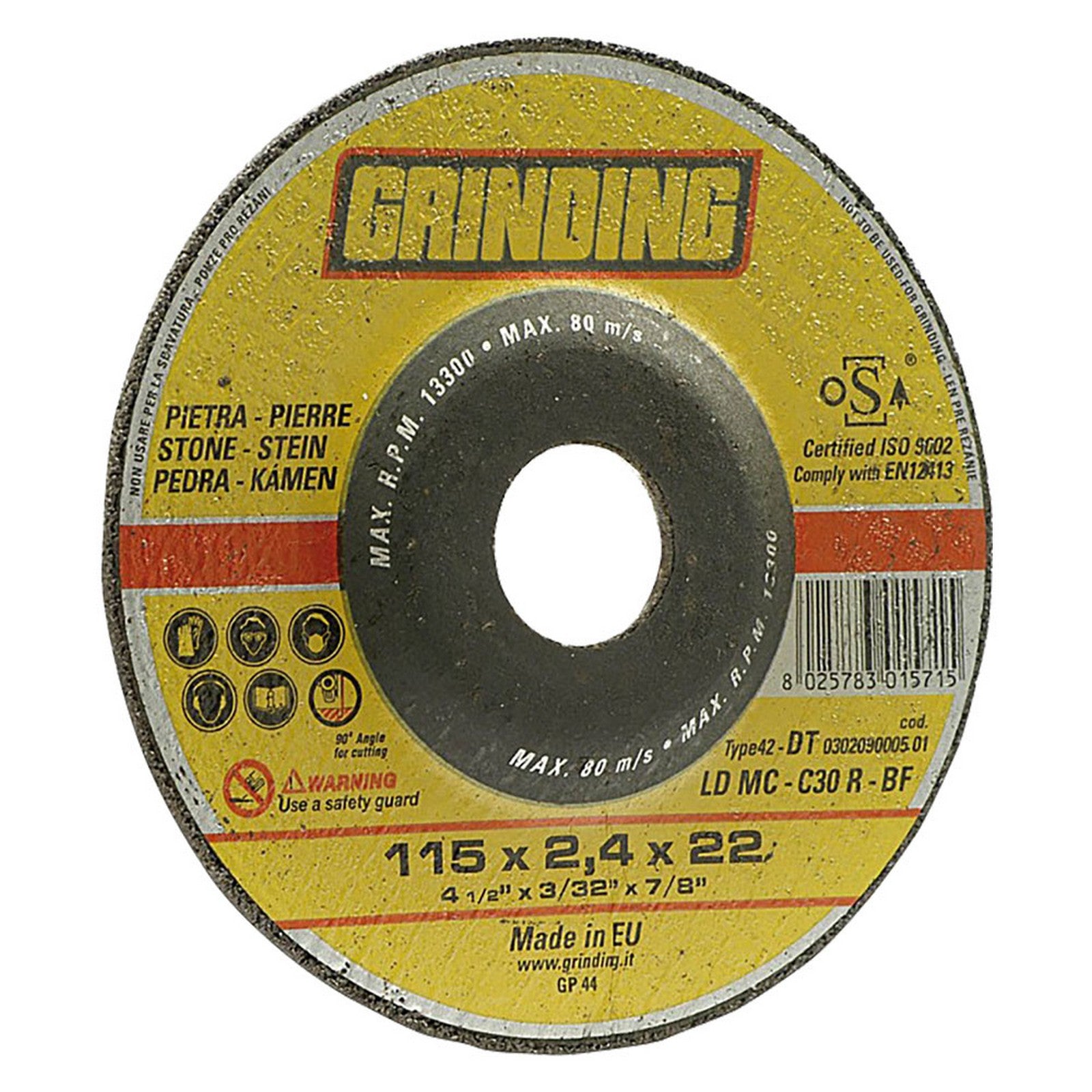 25pz mola abrasiva per marmo ø 230 x 3,2 cod:ferx.501122nlm