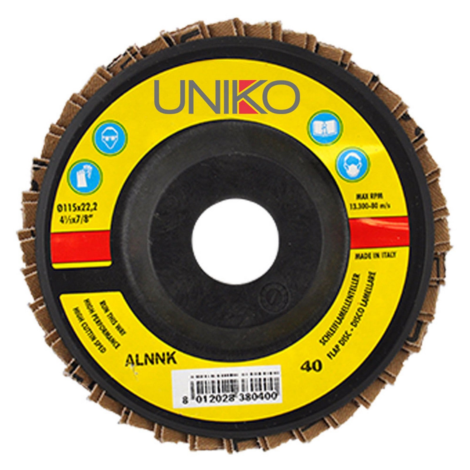 10pz disco lamellare per ferro ø 115 gr. 60 codice 5012412 cod:ferx.5012412nlm