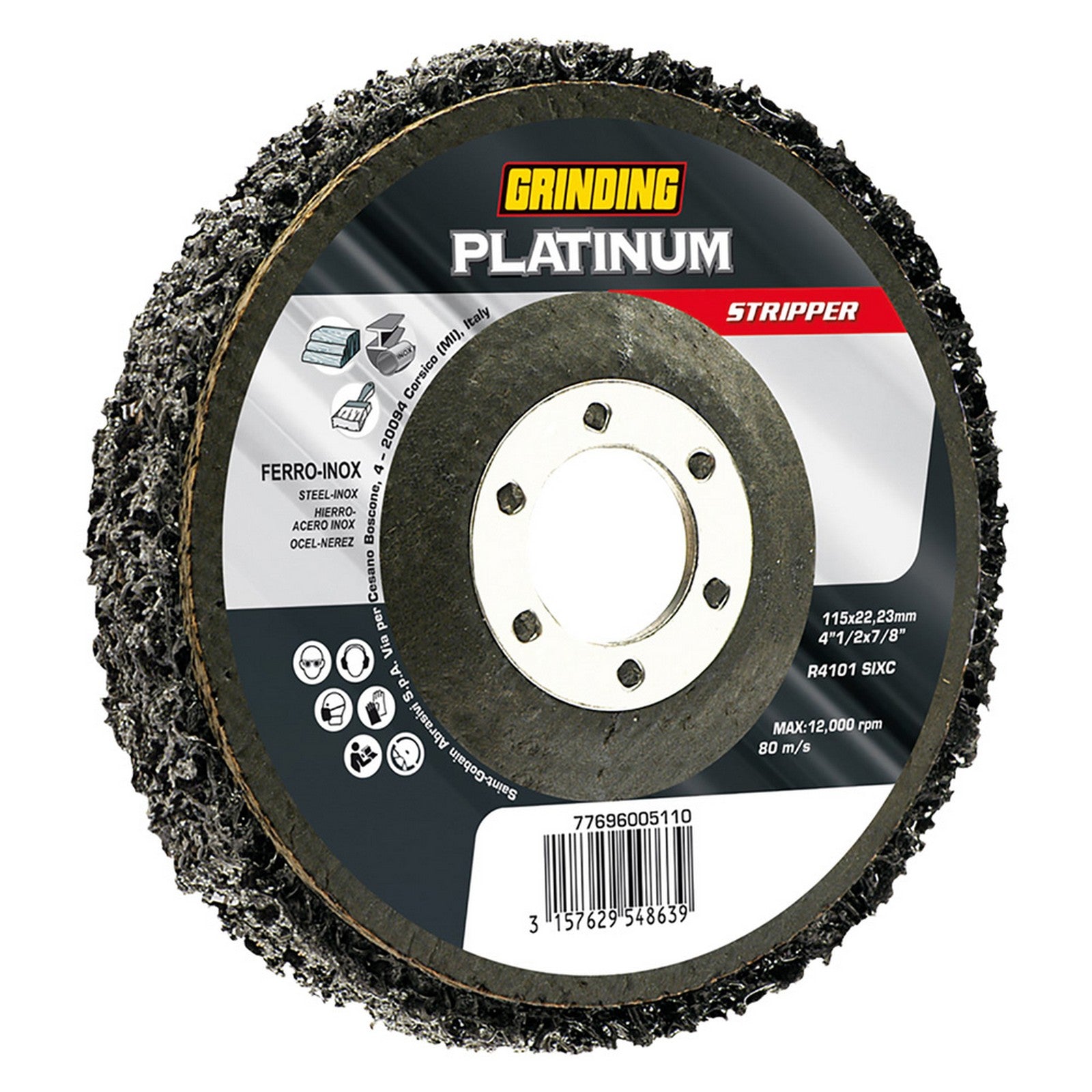 5pz disco pulitura in nylon ø 115 cod:ferx.501043nlm