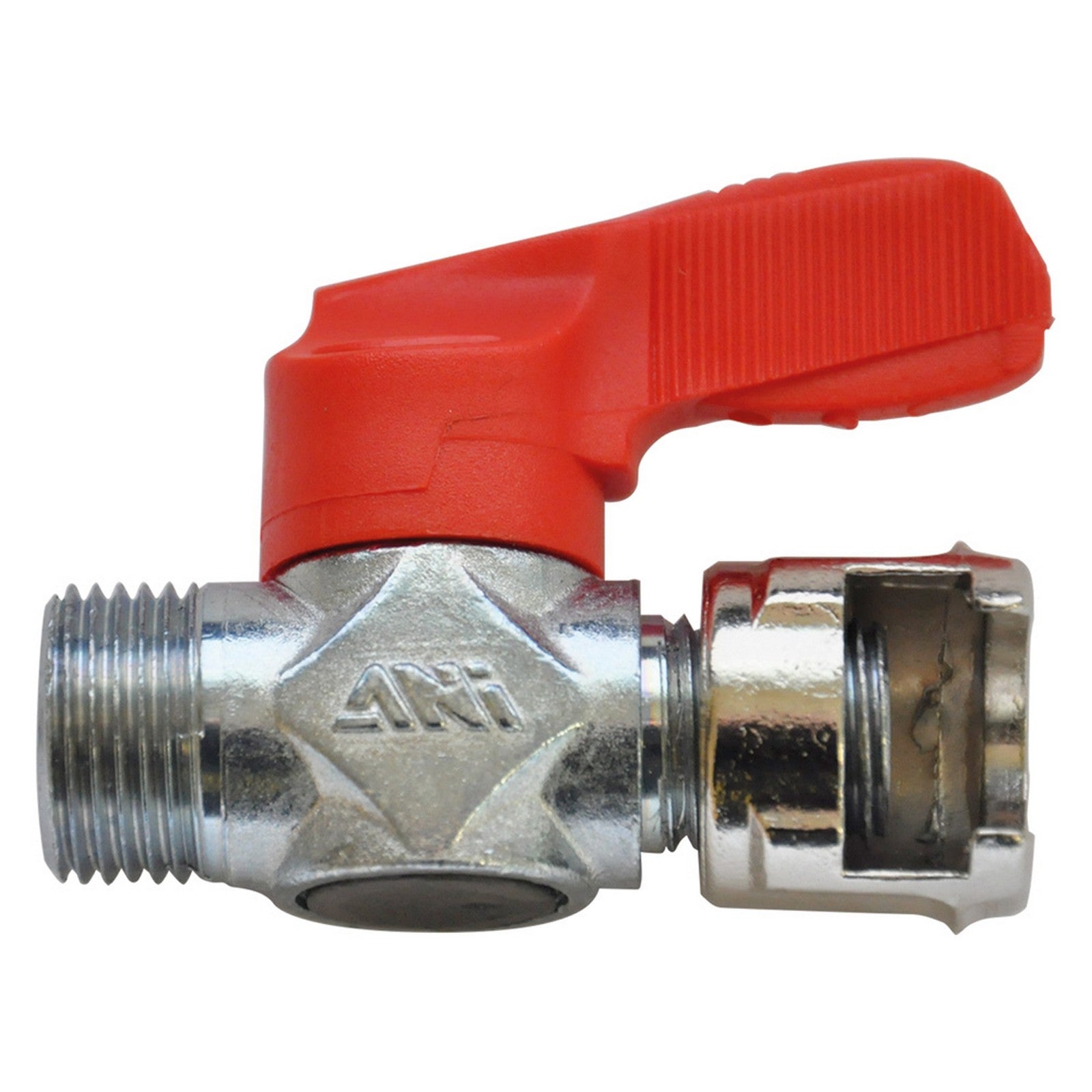 5pz rubinetto di linea con dado fresato 13/a air/10 - 1/8m cod:ferx.503770nlm