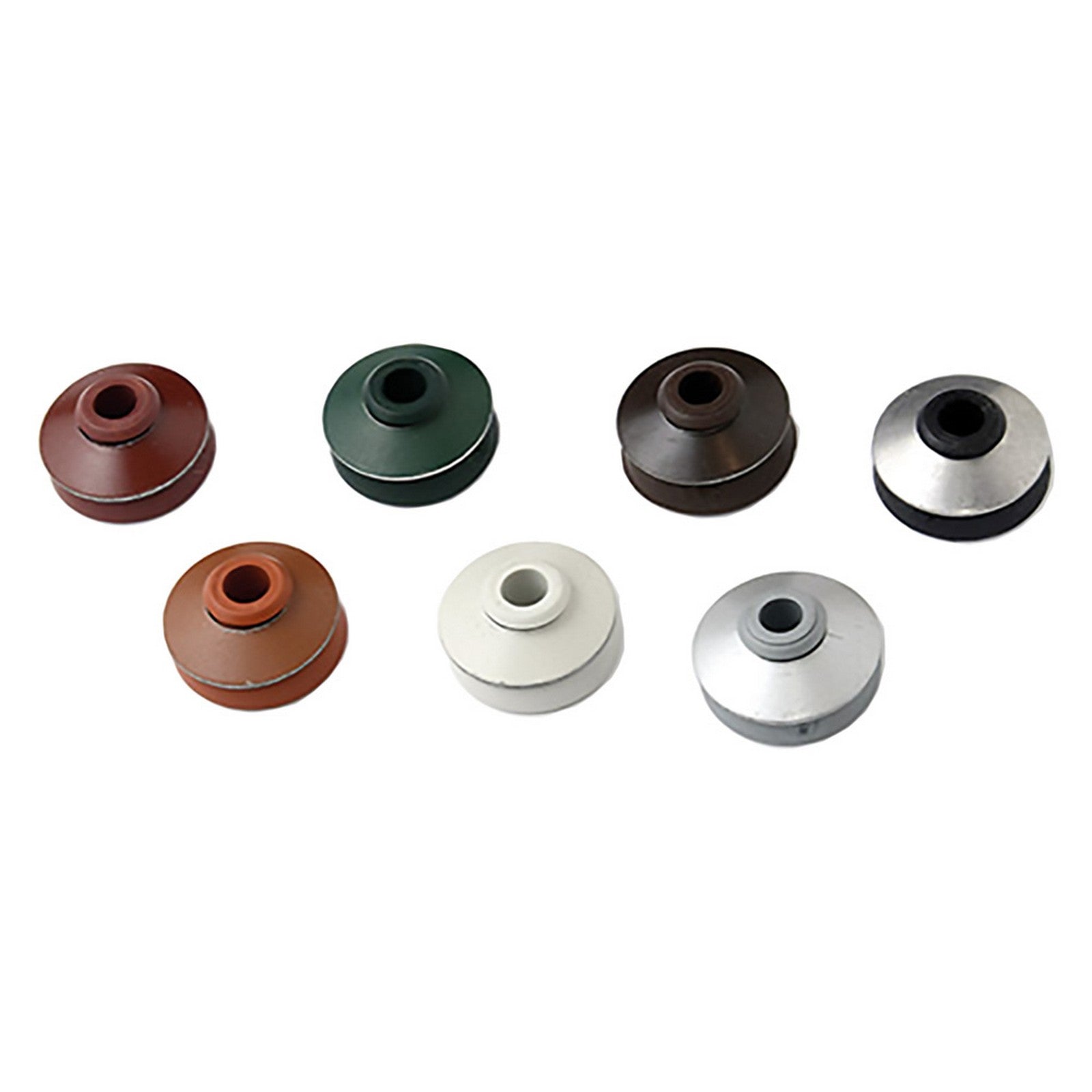 100pz rondella per tirafondo in alluminio - bianco/grigio cod:ferx.401451nlm